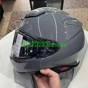 Полнолицевый Мотоциклетный Шлем Z8 RF-1400 NXR 2 Ярко-серый Шлем Для езды по Мотокроссу, Шлем для Мотобайка, Capacete
