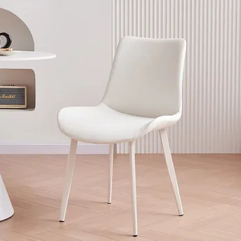 Роскошные Современные обеденные стулья, Белые Ресторанные подушки, Красивые Обеденные стулья Nordic Lazy Sillas De Comedor Мебель для дома
