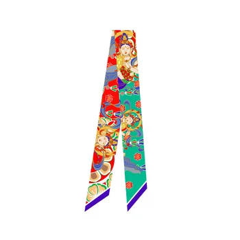 Роскошный брендовый шелковый шарф для женщин, Модные Длинные шарфы, Весенне-летние палантины, Женская Осенняя повязка на голову, Шали, Платки для хиджабов