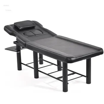 С массажными столами с отверстием для груди Специальные массажные кровати для салонов красоты, складной Массажный стол для прижигания тела, Кровать для огненной терапии