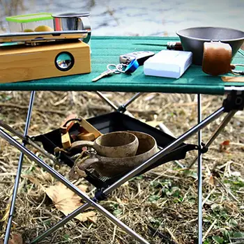Складной стол для пикника на природе, сумка для хранения уличной кухни для кемпинга, пеших прогулок, сада на заднем дворе, рыбалки, охоты
