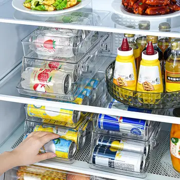 Стильный холодильник-органайзер для напитков, не содержащий BPA, Двухслойный Холодильник для хранения газированной воды
 Контейнер для напитков