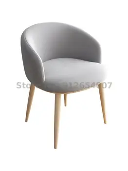 Стул в Скандинавском стиле, Современный Минималистичный Рабочий стул, Креативный Чистый Красный Компьютерный стул для макияжа, Спинка Домашнего обеденного стула для взрослых