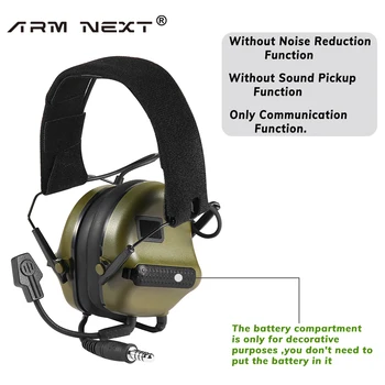 Тактическая гарнитура ARM NEXT без шумоподавления VersionTactical Headsets Использование наушников для стрельбы с гарнитурой PTT Walkie