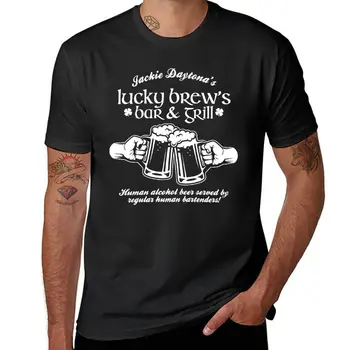 Футболка Jackie Daytona's Lucky Brew's Bar & Grill, однотонная футболка, рубашка с животным принтом для мальчиков, футболки для мужчин