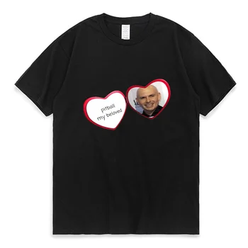 Футболка Pitbull My Beloved для мужчин, Унисекс, уличная мода, футболка Mr Worldwide, женская летняя хлопковая футболка оверсайз с коротким рукавом