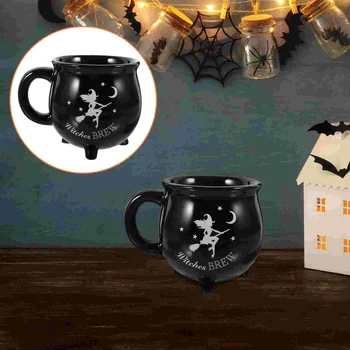 Чашка Ведьмы, керамическая кружка для заварки, кофейные кружки на Хэллоуин, декор для питья, домашняя вода