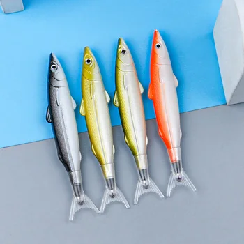 Шариковая ручка с морской рыбой из 2шт, милые креативные и забавные канцелярские принадлежности для студентов, школьные принадлежности